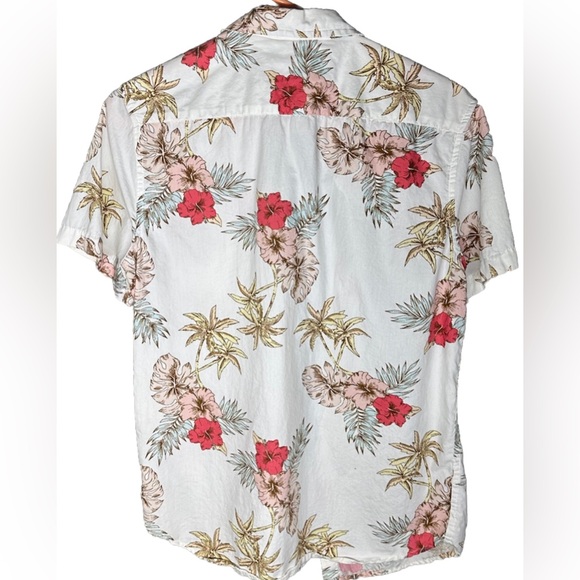 Forever 21 | Men’s Button down shirt | Size: S | Red/white floral | Pre-Owned - Picture 3 of 3
